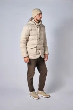 Loro Piana Clearwater Quilted Storm System Shell Hooded Donsjas - Afbeelding 29