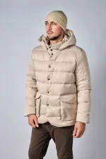 Loro Piana Clearwater Quilted Storm System Shell Hooded Donsjas - Afbeelding 3
