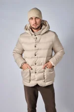 Loro Piana Clearwater Quilted Storm System Shell Hooded Donsjas - Afbeelding 7