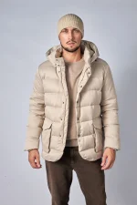 Loro Piana Clearwater Quilted Storm System Shell Hooded Donsjas - Afbeelding 8