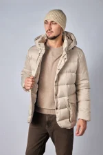 Loro Piana Clearwater Quilted Storm System Shell Hooded Donsjas - Afbeelding 9