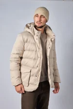 Loro Piana Clearwater Quilted Storm System Shell Hooded Donsjas - Afbeelding 10