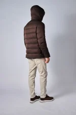 Loro Piana Clearwater Quilted Storm System Shell Hooded Donsjas - Afbeelding 19