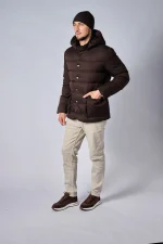 Loro Piana Clearwater Quilted Storm System Shell Hooded Donsjas - Afbeelding 22