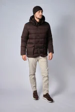 Loro Piana Clearwater Quilted Storm System Shell Hooded Donsjas - Afbeelding 23
