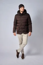 Loro Piana Clearwater Quilted Storm System Shell Hooded Donsjas - Afbeelding 24