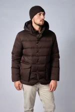 Loro Piana Clearwater Quilted Storm System Shell Hooded Donsjas - Afbeelding 3