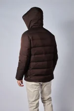 Loro Piana Clearwater Quilted Storm System Shell Hooded Donsjas - Afbeelding 7