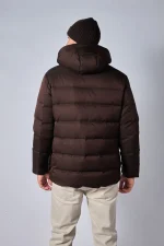 Loro Piana Clearwater Quilted Storm System Shell Hooded Donsjas - Afbeelding 9