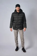 Loro Piana Clearwater Quilted Storm System Shell Hooded Donsjas - Afbeelding 31
