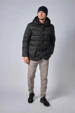 Loro Piana Clearwater Quilted Storm System Shell Hooded Donsjas - Afbeelding 32