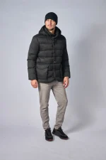 Loro Piana Clearwater Quilted Storm System Shell Hooded Donsjas - Afbeelding 34