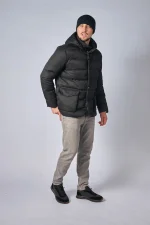 Loro Piana Clearwater Quilted Storm System Shell Hooded Donsjas - Afbeelding 36