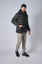 Loro Piana Clearwater Quilted Storm System Shell Hooded Donsjas - Afbeelding 37