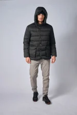 Loro Piana Clearwater Quilted Storm System Shell Hooded Donsjas - Afbeelding 40