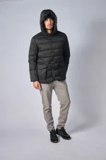 Loro Piana Clearwater Quilted Storm System Shell Hooded Donsjas - Afbeelding 41