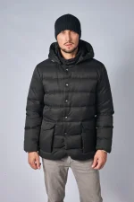 Loro Piana Clearwater Quilted Storm System Shell Hooded Donsjas