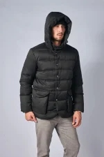 Loro Piana Clearwater Quilted Storm System Shell Hooded Donsjas - Afbeelding 12