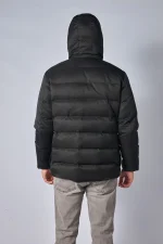 Loro Piana Clearwater Quilted Storm System Shell Hooded Donsjas - Afbeelding 13