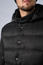 Loro Piana Clearwater Quilted Storm System Shell Hooded Donsjas - Afbeelding 18