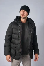 Loro Piana Clearwater Quilted Storm System Shell Hooded Donsjas - Afbeelding 26