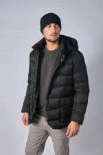 Loro Piana Clearwater Quilted Storm System Shell Hooded Donsjas - Afbeelding 28