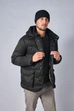 Loro Piana Clearwater Quilted Storm System Shell Hooded Donsjas - Afbeelding 30