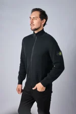 Stone Island 526D8 ribgebreid vest met opstaande kraag - Afbeelding 6