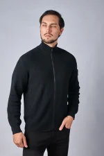 Stone Island 526D8 ribgebreid vest met opstaande kraag - Afbeelding 8