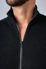Stone Island 526D8 ribgebreid vest met opstaande kraag - Afbeelding 9