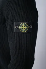 Stone Island 526D8 ribgebreid vest met opstaande kraag - Afbeelding 10