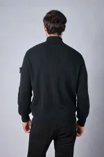 Stone Island 526D8 ribgebreid vest met opstaande kraag - Afbeelding 12