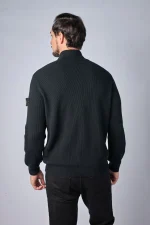 Stone Island 526D8 ribgebreid vest met opstaande kraag - Afbeelding 13