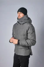 Canada Goose MacMillan Parka Grijs/Zwart Logo — 100% Ganzendons - Afbeelding 2