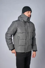 Canada Goose MacMillan Parka Grijs/Zwart Logo — 100% Ganzendons - Afbeelding 6