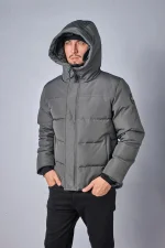 Canada Goose MacMillan Parka Grijs/Zwart Logo — 100% Ganzendons - Afbeelding 8