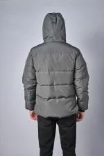 Canada Goose MacMillan Parka Grijs/Zwart Logo — 100% Ganzendons - Afbeelding 7
