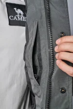 Canada Goose MacMillan Parka Grijs/Zwart Logo — 100% Ganzendons - Afbeelding 12