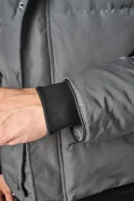 Canada Goose MacMillan Parka Grijs/Zwart Logo — 100% Ganzendons - Afbeelding 11