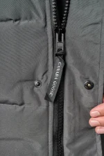 Canada Goose MacMillan Parka Grijs/Zwart Logo — 100% Ganzendons - Afbeelding 10