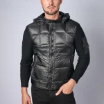 C.P. Company Merino Wool Padded Hybrid Hood Jas — 100% Ganzendons