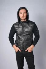 C.P. Company Merino Wool Padded Hybrid Hood Jas — 100% Ganzendons - Afbeelding 8