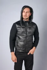 C.P. Company Merino Wool Padded Hybrid Hood Jas — 100% Ganzendons - Afbeelding 9