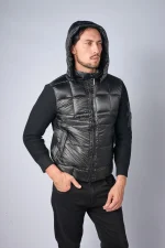 C.P. Company Merino Wool Padded Hybrid Hood Jas — 100% Ganzendons - Afbeelding 10