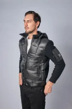 C.P. Company Merino Wool Padded Hybrid Hood Jas — 100% Ganzendons - Afbeelding 14