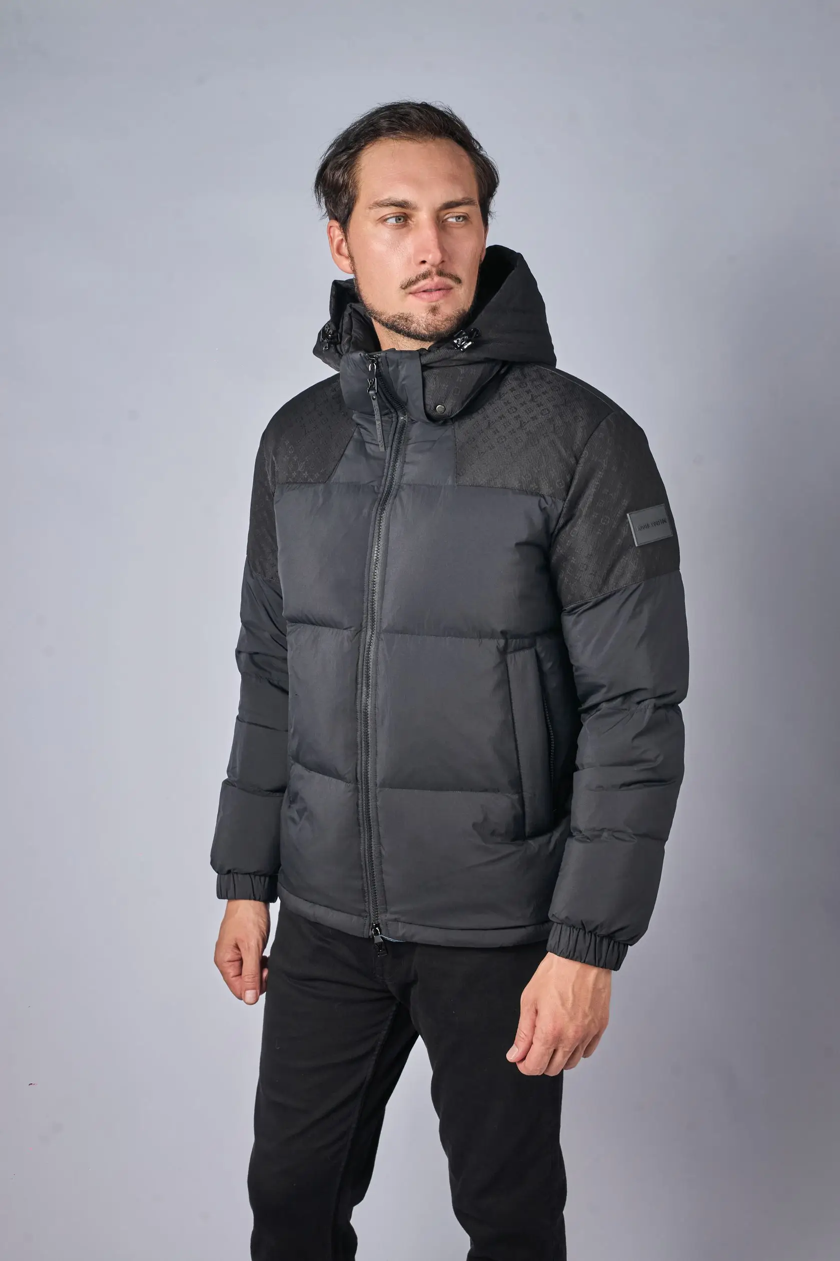 kurtki4968 Louis Vuitton Places Monogram Ecodown Blouson Donsjas — 100% Ganzendons - Afbeelding 1