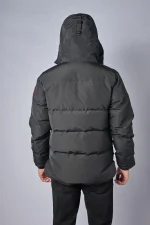 Canada Goose MacMillan Parka Zwart/Rood Logo — 100% Ganzendons - Afbeelding 8