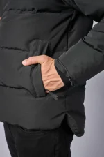 Canada Goose MacMillan Parka Zwart/Rood Logo — 100% Ganzendons - Afbeelding 10