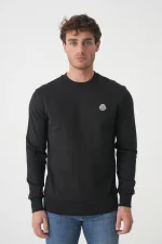 Moncler Logo Patch Crewneck Sweater