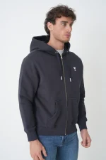 Ami Paris 'White Heart' Embroidered Zipped Hoodie - Afbeelding 2